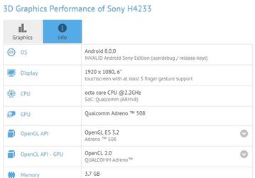 Sony готовит крупный смартфон с SoC Snapdragon 630 и ОС Android 8.0