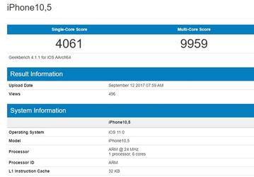SoC Apple A11 в тесте Geekbench демонстрирует рекордную производительность даже в многопоточном режиме