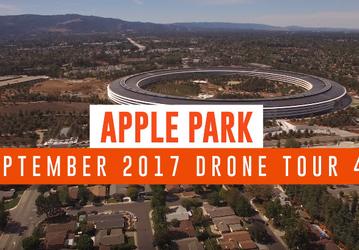 Новое видео демонстрирует Apple Park и Steve Jobs Theater в состоянии, близком к финальному