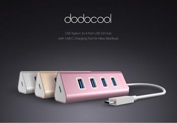 Dodocool выпустила хаб с четырьмя разъемами USB 3.0 и USB-C за $20