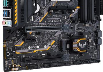 Asus TUF B350M-Plus Gaming располагает одним слотом PCIe 3.0, работающим в режиме x16 