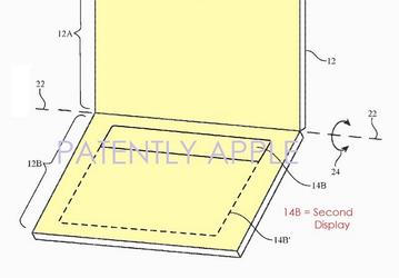 Запатентованный Apple ноутбук с двумя экранами OLED лишен физической клавиатуры