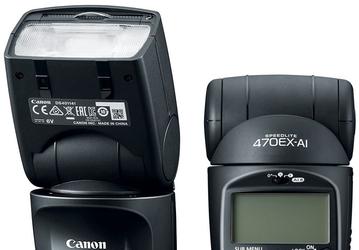 Вспышка Canon Speedlite 470EX-AI поворачивает головку автоматически