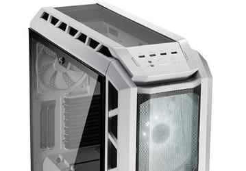 Передняя панель корпуса Cooler Master MasterCase H500P Mesh White изготовлена из сетки