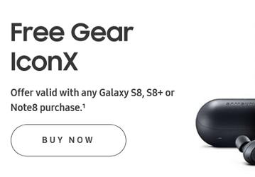 Покупатели флагманских смартфонов Samsung получают беспроводные наушники Gear IconX
