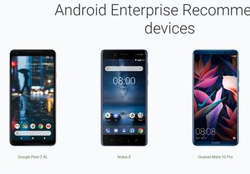 Опубликован Android Enterprise Recommended — список смартфонов, которые Google рекомендует для крупных компаний