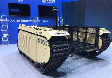 Беспилотное транспортное средство Milrem Robotics THeMIS предназначено для пустынь