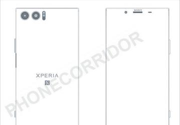 Опубликован эскиз смартфона Sony Xperia XZ Pro