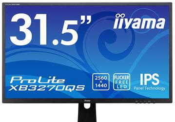 Монитор iiyama ProLite XB3270QS оснащен ЖК-панелью IPS разрешением 2560 х 1440 пикселей