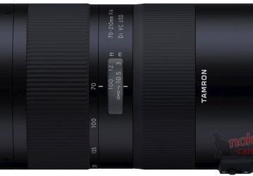 Появились изображения объектива Tamron 70-210mm F/4 Di VC USD