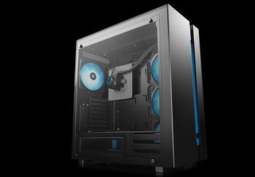 Корпус DeepCool ARK 90, укомплектованный системой жидкостного охлаждения, способен вместить плату типоразмера E-ATX