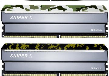 Радиаторы модулей памяти G.Skill Sniper X DDR4 украшены камуфляжем
