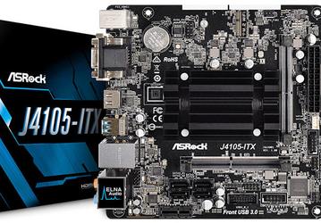На системных платах ASRock J4105-ITX и J4105B-ITX установлены процессоры Intel Celeron J4105 (Gemini Lake)