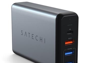 Зарядное устройство Satechi 75W USB-C Multiport Travel Charger стоимостью $65 подойдет для всех ваших гаджетов