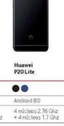Vodafone подтвердил характеристики и цену смартфона Huawei P20 Lite 