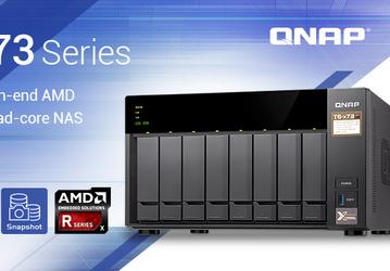 Основой NAS QNAP TS-x73 служит четырехъядерный процессор AMD RX-421ND