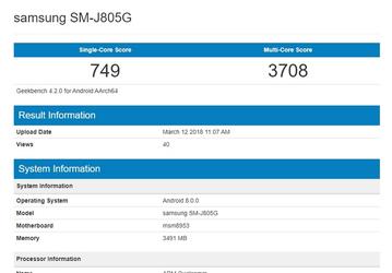 Смартфон Samsung Galaxy J8+ засветился в базе Geekbench с не самой свежей платформой Qualcomm