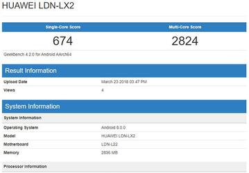 Huawei готовит к выпуску смартфон Y7 Pro