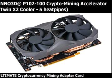 Inno3D Nvidia P102-100 — майнинговый графический ускоритель с 3200 ядрами CUDA и памятью GDDR5X