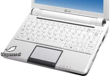 Первые фотографии субноутбука ASUS Eee PC 901 на процессоре Intel Atom