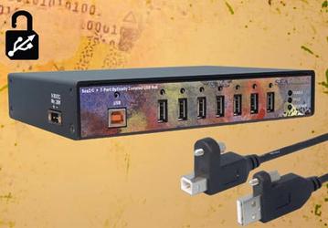 Чтобы USB-разъемы не вываливались из хаба, в Sealevel Systems решили прикрутить их винтами