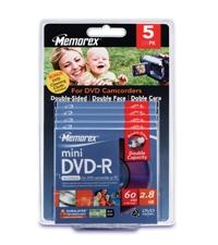 Memorex удваивает время записи на носителях Mini DVD-R