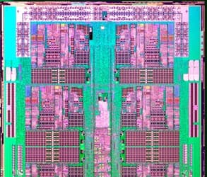 Фото дня: кристалл шестиядерного процессора AMD Opteron очень крупным планом 