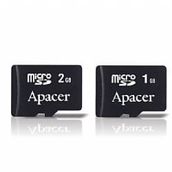 Apacer Presents 2GB, 1GB microSD Cards