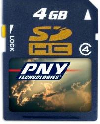 PNY Technologies анонсирует 4-Гб карточку SDHC