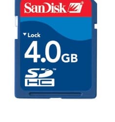 Компания SanDisk доводит объем карточек SD до 4 Гб