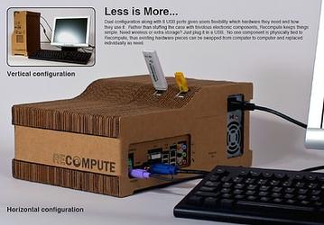 Recompute — recycleble компьютер в корпусе из картона, почему бы и нет?