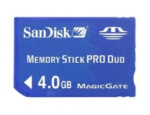 SanDisk демонстрирует 4-гигабайтную карточку Memory Stick PRO Duo