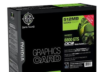 BFG выпустила GeForce 8800 GTS OC2 512MB Water Cooled Edition — на 30С холоднее аналогов