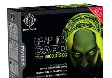 BFG NVIDIA GeForce 8800 GTS OC 512 MB — с фабричным разгоном и в ультрафиолете