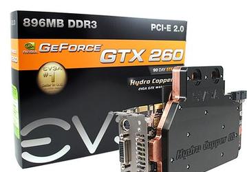 EVGA GeForce GTX 260 HC — ускоритель, охлаждаемый водой