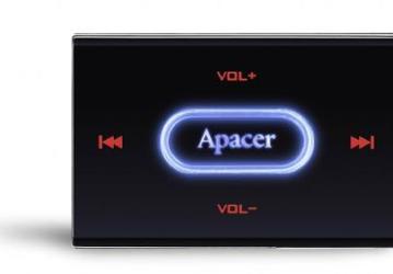 Apacer Audio Steno AU120: небольшой плеер с сенсорным управлением