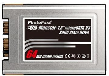 PhotoFast выпустила ещё один SSD — G-Monster V3 типоразмера 1,8" под micro-SATA