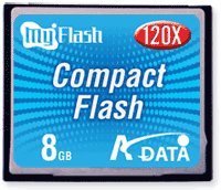 A-DATA представляет карту памяти 120X CF