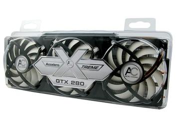 Accelero XTREME GTX 280 — известный большой кулер, который годится и для карт серий GeForce GTX 260, GTX 280, GTX 285