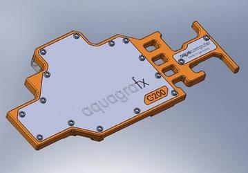 aquafrax GTX295 — кулер Aqua Computer жидкостного типа для GPU NVIDIA GTX295 
