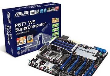 Системная плата ASUS P6T7 WS SuperComputer щедро наделена слотами PCI Express