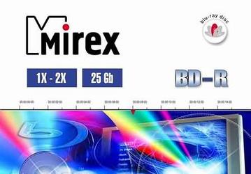 Mirex начинает продажи однослойных записываемых и перезаписываемых дисков Blu-ray (BD-R/RE)