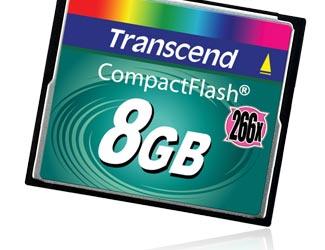Много и быстро: Transcend выпускает карточки памяти Ultra-Speed CompactFlash 266X объемом 8 Гб