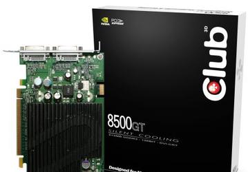 Club 3D 8500 GT 512 MB PASSIVE: DirectX 10 не обязательно должен шуметь