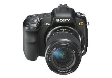 Новая цифровая зеркальная фотокамера Sony DSLR-A200 (α200)