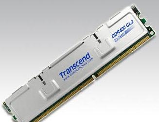 Transcend Releases 512MB DDR400 Unbuffered DIMM, 244-Pin DDR2-533 Registered Mini-DIMM Modules