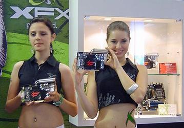 Фоторепортаж с выставки Computex, стенд XFX, видеокарты 