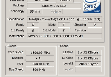 Первая информация о Core 2 Duo E4300, возможности разгона