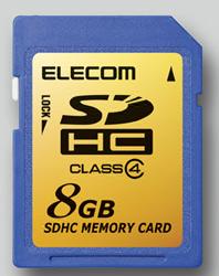 Elecom: 8-Гб SDHC формата идут в четвертый класс