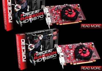 Force3D представила свои версии адаптеров Radeon HD 4650 и 4670